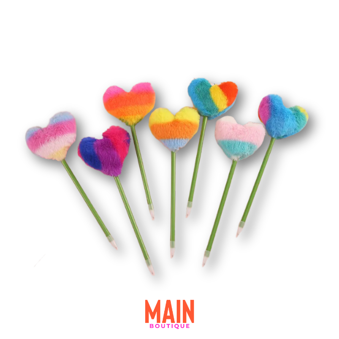 Furry Heart Pens ❤