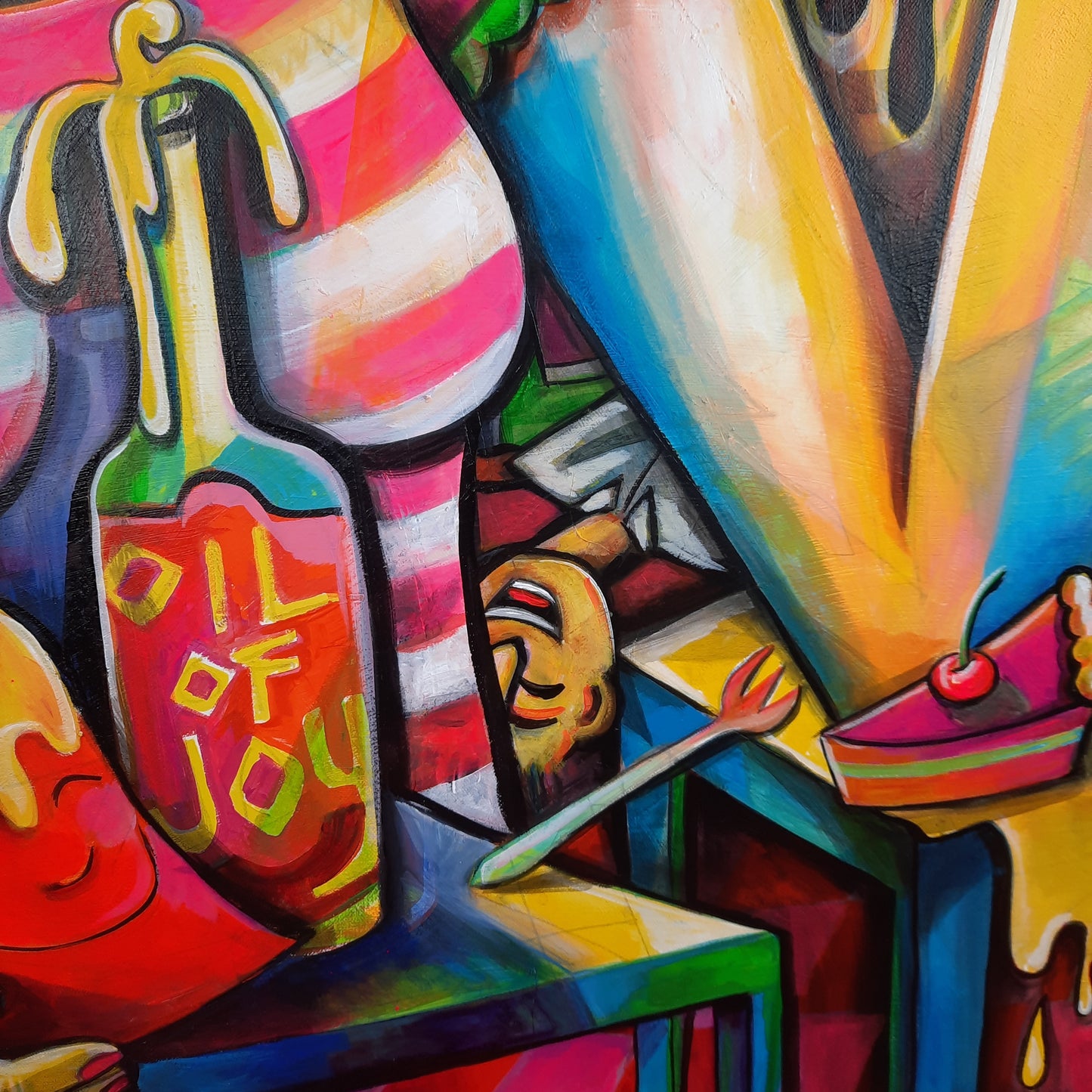 Saturated | 33x36 Original on Canvas