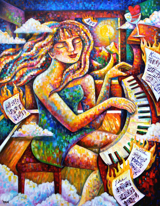 Kissed With Fire |  Giclée Canvas Print