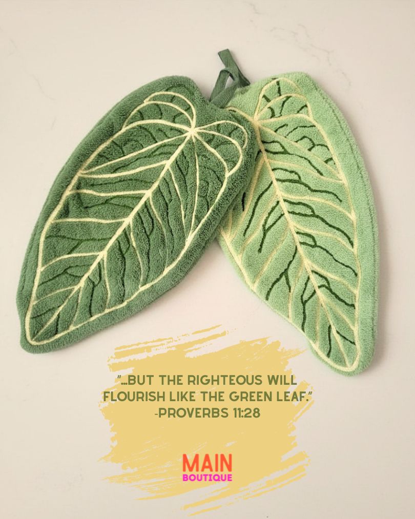 Leaf Hand Towels + Trivot 🥬
