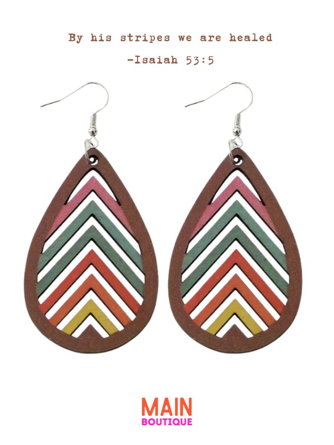 Healed By His Stripes ✝️ Earrings