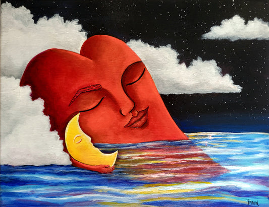 All Is At Rest 🌛11x14 Original