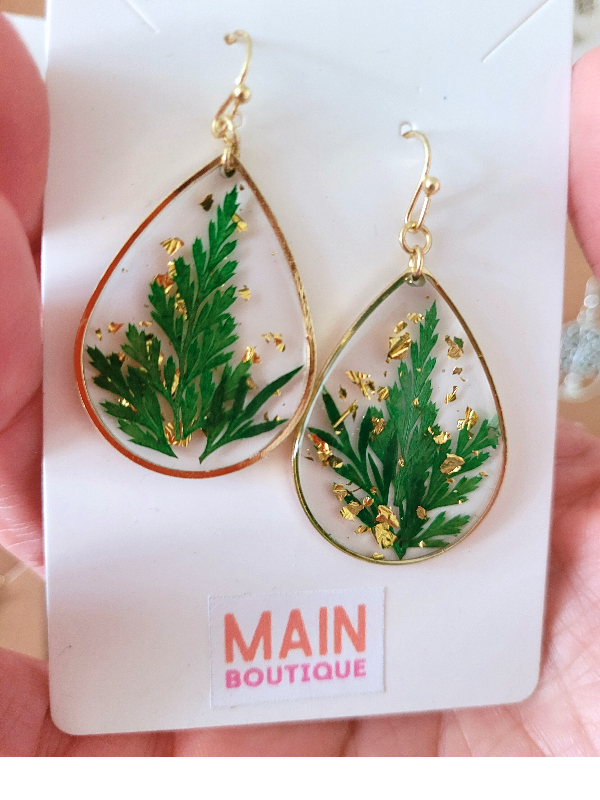Earrings 🌿 'Evergreen in God'