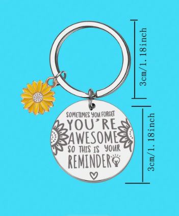 You're Awesome 🌻 Keychain