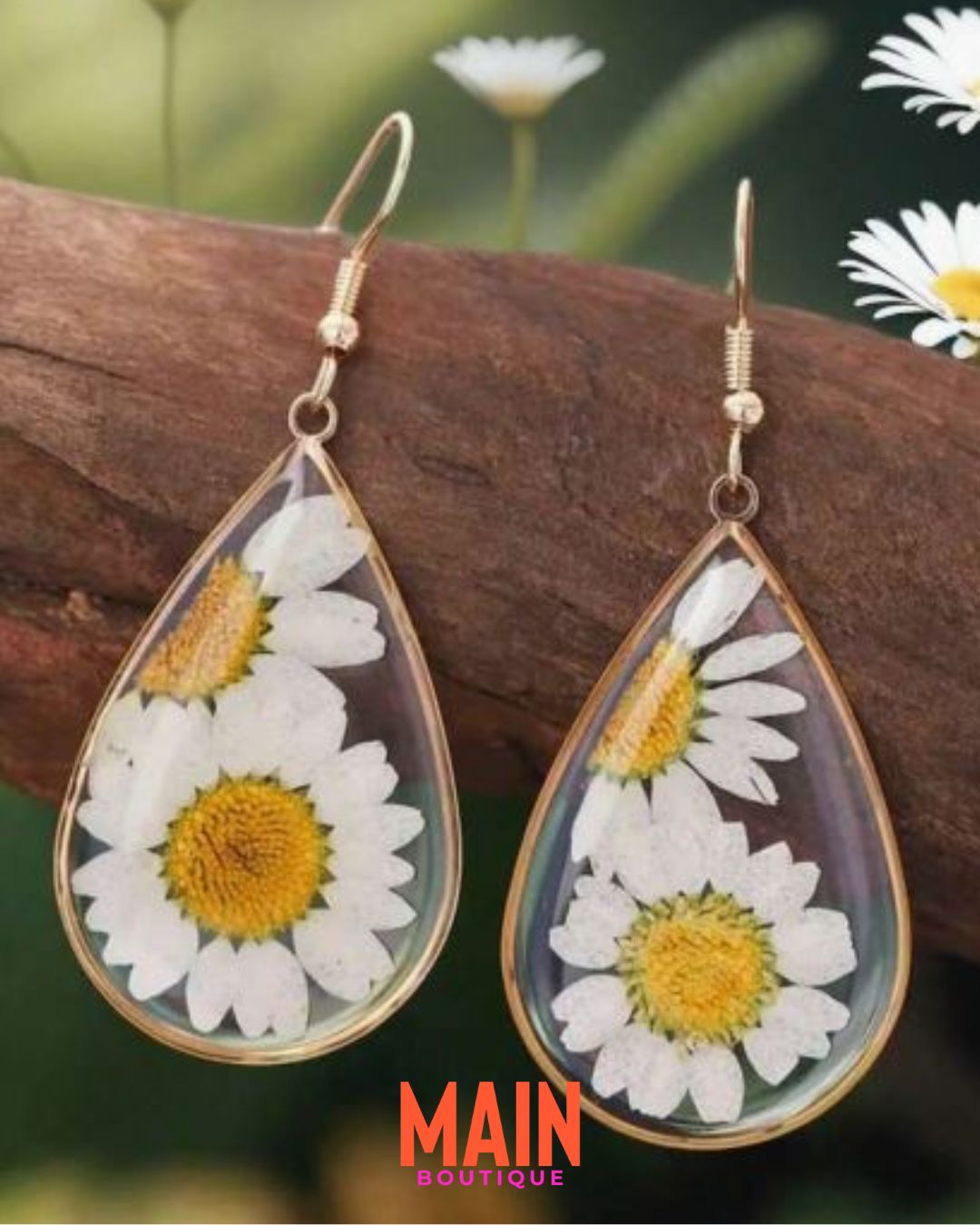 Dried Daisy Earrings 🌼 Restored To Innocence