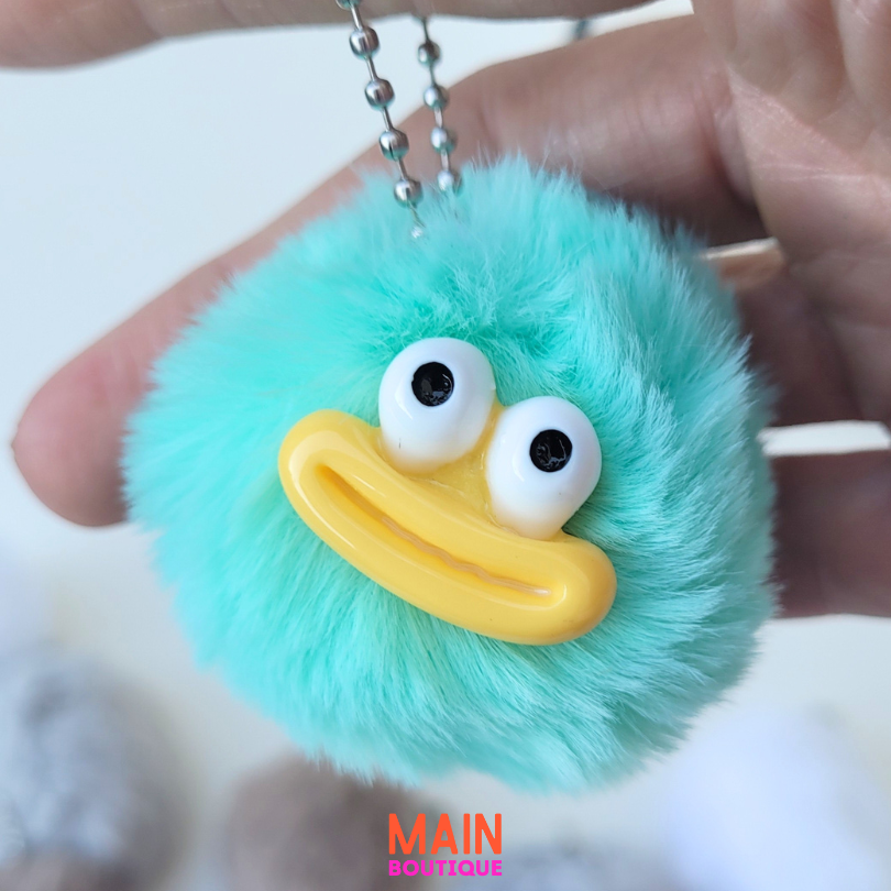 Fluffy Face Keychain/Bag Accessory