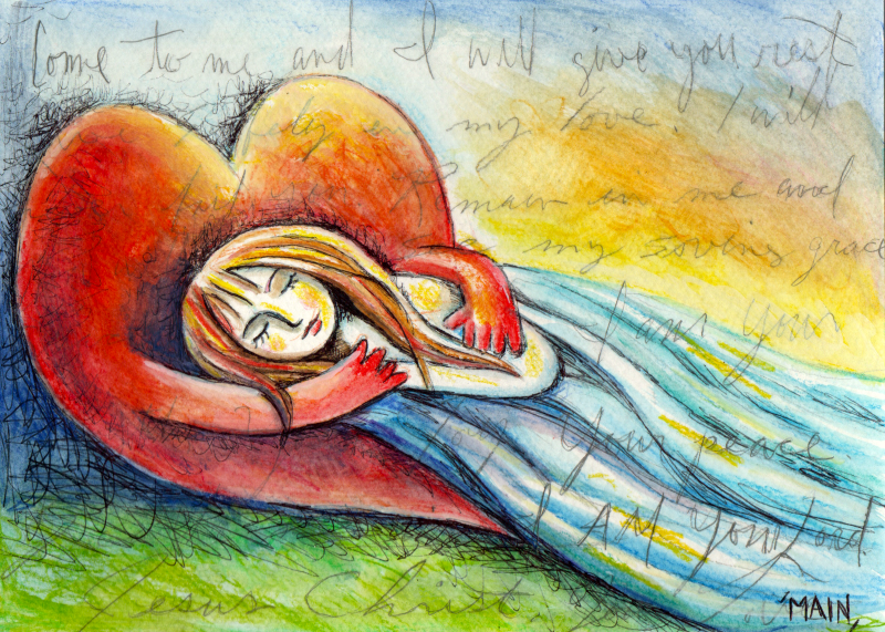 I Will Give You Rest ❤️ Original + Prints