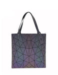 Holographic Gray | Geometric Bag
